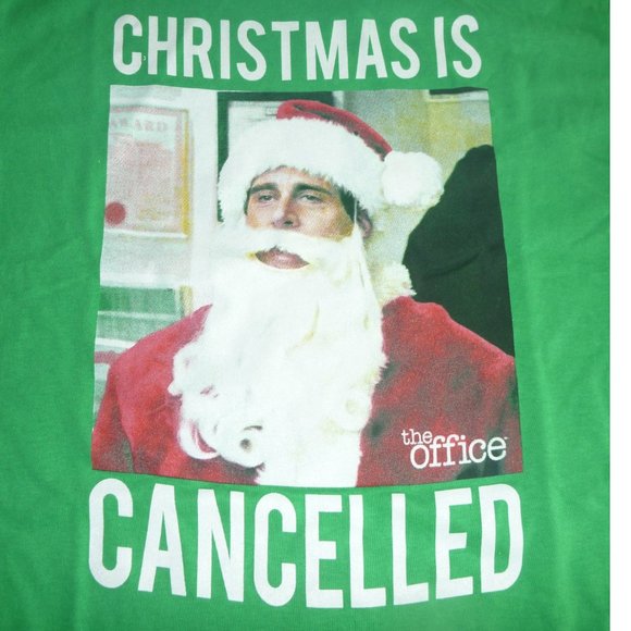 Mens Adult The Office "Christmas is Cancelled" T-shirt Size Small 2XL NWT - Picture 2 of 2